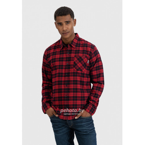 Рубашка Riley flannel 23103 red check-Riley | Vintage Industries фото 1