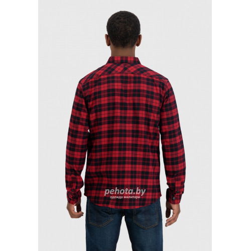 Рубашка Riley flannel 23103 red check-Riley | Vintage Industries фото 3