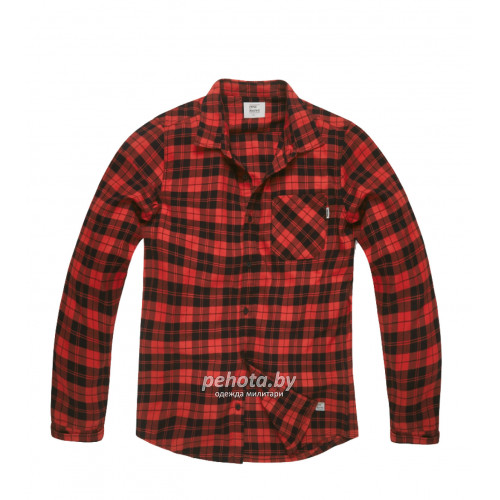 Рубашка Riley flannel 23103 red check-Riley | Vintage Industries фото 4