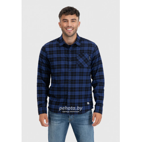 Рубашка Riley flannel 23103 royal check-Riley | Vintage Industries фото 2