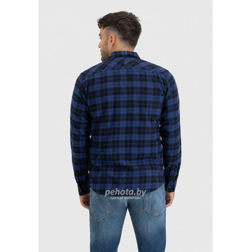 Рубашка Riley flannel 23103 royal check-Riley | Vintage Industries фото 3
