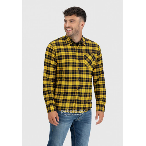 Рубашка Riley flannel 23103 yellow check-Riley | Vintage Industries фото 2