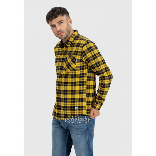 Рубашка Riley flannel 23103 yellow check-Riley | Vintage Industries фото 1