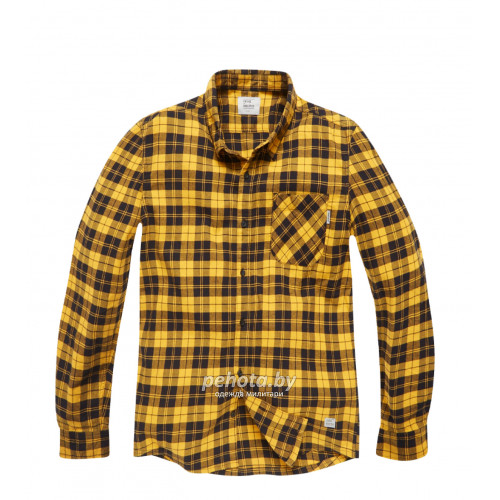 Рубашка Riley flannel 23103 yellow check-Riley | Vintage Industries фото 4