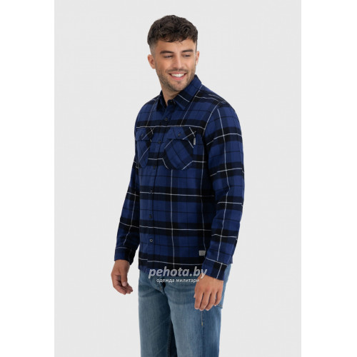 Рубашка Sem flannel 23104 kobalt check-Sem | Vintage Industries фото 2