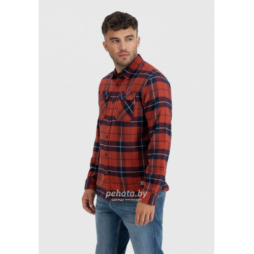 Рубашка Sem flannel 23104 orange check-Sem | Vintage Industries фото 1