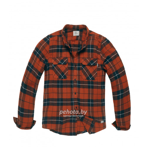 Рубашка Sem flannel 23104 orange check-Sem | Vintage Industries фото 4