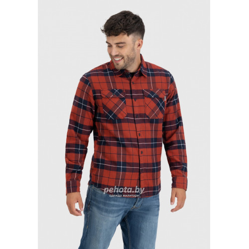 Рубашка Sem flannel 23104 orange check-Sem | Vintage Industries фото 2