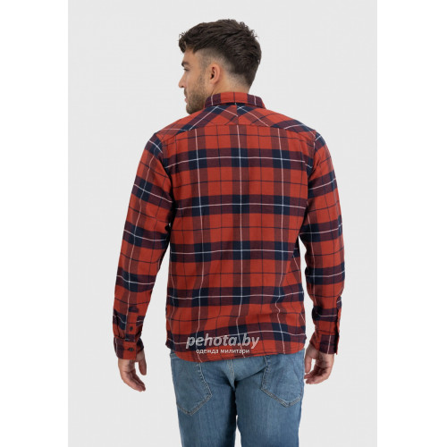 Рубашка Sem flannel 23104 orange check-Sem | Vintage Industries фото 3