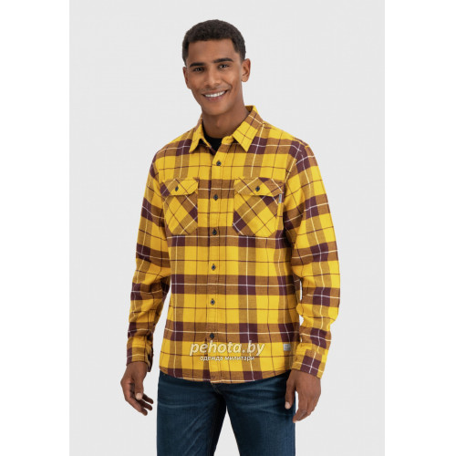 Рубашка Sem flannel 23104 yellow check-Sem | Vintage Industries фото 2