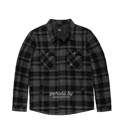 Рубашка Square+padded 3545 grey check | Vintage Industries фото 19