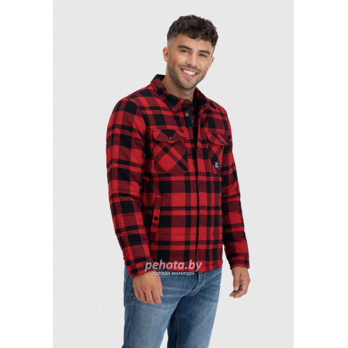 Рубашка Square+padded 3545 red check | Vintage Industries фото 14