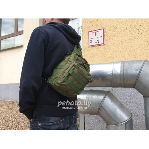 Рюкзак через плечо Point Tactical Olive | SFe фото 5