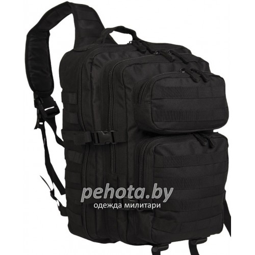 Рюкзак однолямочный Assault Pack LG Black | Mil-Tec фото 1