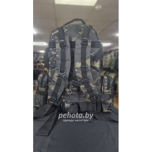 Рюкзак Тактический BL002 с разгрузкой Black Multicam 55L | Lupu Gear фото 3