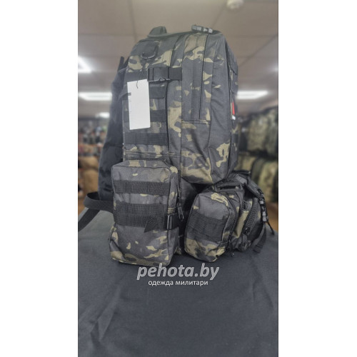 Рюкзак Тактический BL002 с разгрузкой Black Multicam 55L | Lupu Gear фото 4