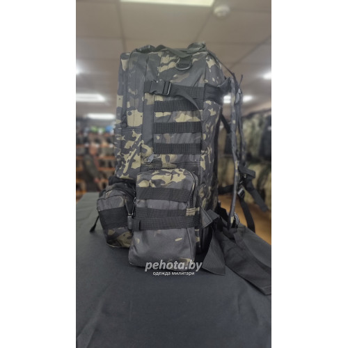 Рюкзак Тактический BL002 с разгрузкой Black Multicam 55L | Lupu Gear фото 2