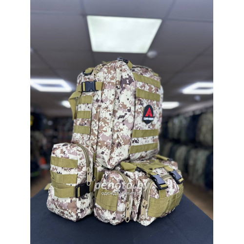 Рюкзак Тактический BL002 с разгрузкой Desert Digital 55L | Lupu Gear фото 4