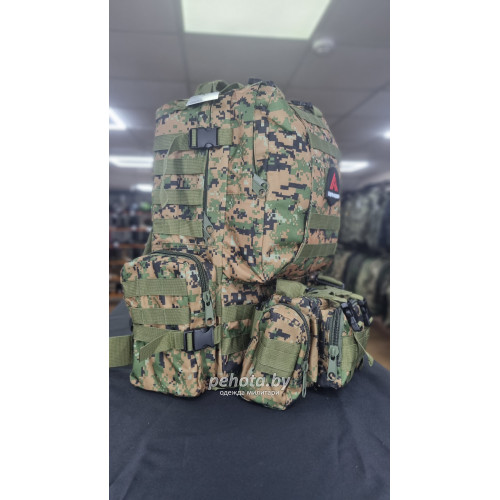 Рюкзак Тактический BL002 с разгрузкой Marpat 55L | Lupu Gear фото 4