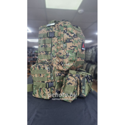 Рюкзак Тактический BL002 с разгрузкой Marpat 55L | Lupu Gear фото 4