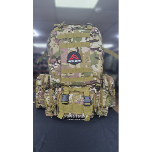 Рюкзак Тактический BL002 с разгрузкой Multicam 55L | Lupu Gear фото 1