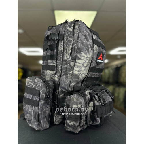 Рюкзак Тактический BL002 с разгрузкой Phyton Black 55L | Lupu Gear фото 4