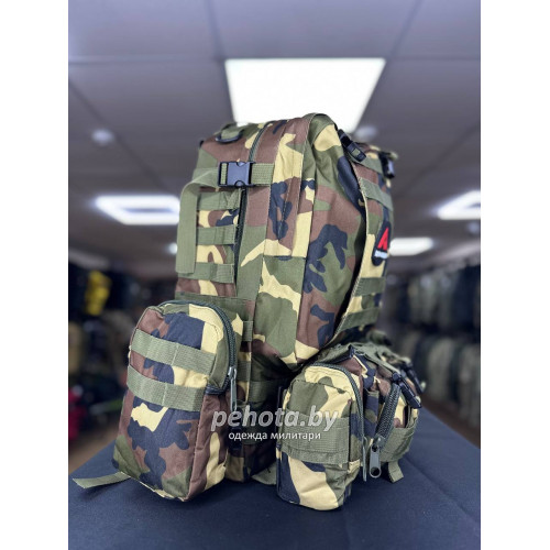 Рюкзак Тактический BL002 с разгрузкой Woodland 55L | Lupu Gear фото 4