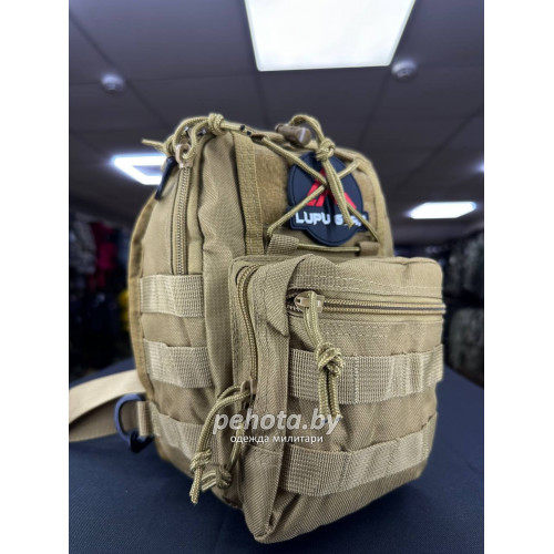 Рюкзак тактический BL050 One Strap Short Coyote 5L | Lupu Gear фото 4