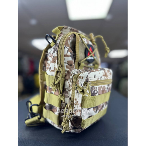 Рюкзак тактический BL050 One Strap Short Desert Digital 5L | Lupu Gear фото 4