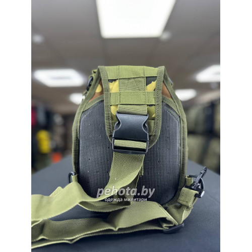 Рюкзак тактический BL050 One Strap Short Woodland 5L | Lupu Gear фото 3