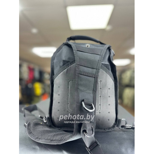 Рюкзак Тактический BL102 One Strap Long Black 12L | Lupu Gear фото 3