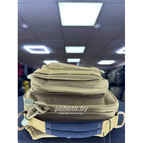 Рюкзак Тактический BL102 One Strap Long Coyote 12L | Lupu Gear фото 6