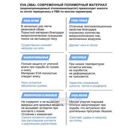 Сапоги зимние STEP LIGHT из EVA black | Norfin фото 9