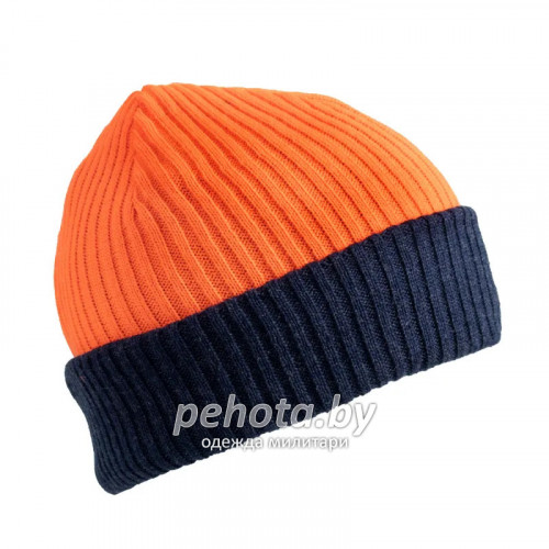 Шапка IRBIS двусторонняя охотничья с отворотом PF-CAP31 оранжевый/серо-голубой | Следопыт фото 2