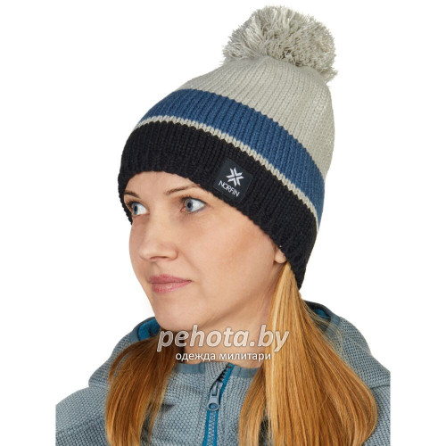Шапка Northknit Grey/Blue/Black | Norfin фото 3