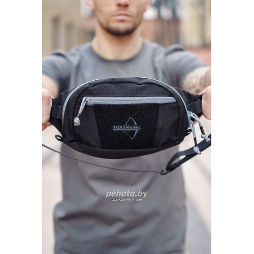 Поясная сумка Bandicoot Black/Shadow Grey | Army Stroll фото 4