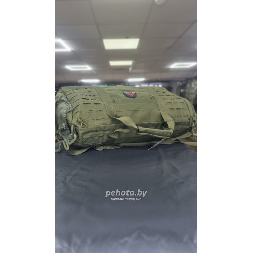 Сумка дорожная BL155 Laser Cut Olive 45L | Lupu Gear фото 7