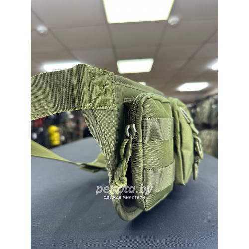 Сумка поясная BL025 3 подсумка 34x16x3см Olive 2L | Lupu Gear фото 4