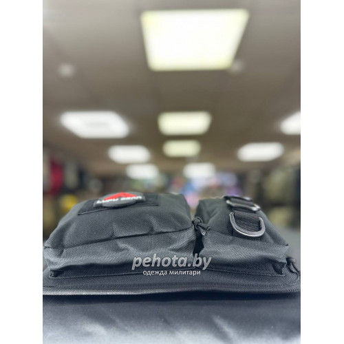 Сумка поясная BL026 2 подсумка 35x16x3см Black 2L | Lupu Gear фото 6