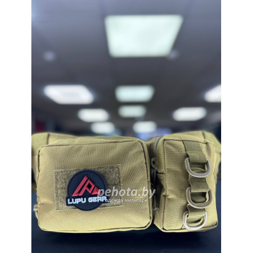 Сумка поясная BL026 2 подсумка 35x16x3см Coyote 2L | Lupu Gear фото 1