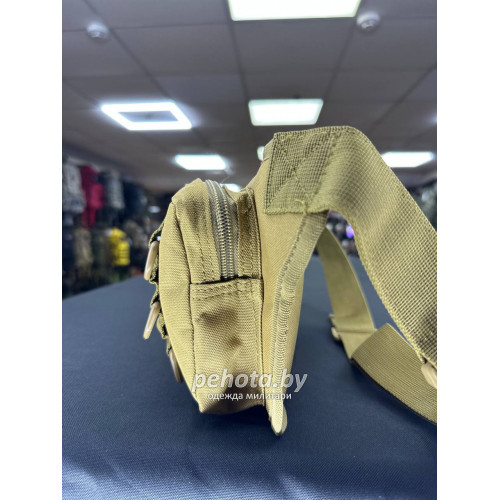 Сумка поясная BL026 2 подсумка 35x16x3см Coyote 2L | Lupu Gear фото 2