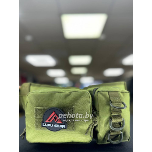 Сумка поясная BL026 2 подсумка 35x16x3см Olive 2L | Lupu Gear фото 1