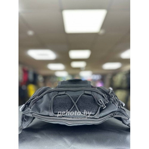 Сумка поясная HY1653 Black 3L | Lupu Gear фото 5
