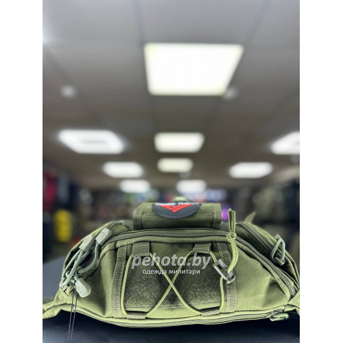 Сумка поясная HY1653 Green 3L | Lupu Gear фото 6
