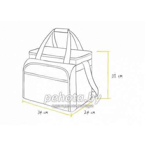 Сумка-холодильник с набором посуды 4100-4 Синяя | Арктика фото 3