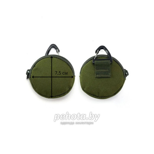 Тактический мини-подсумок на карабине olive | Army Stroll фото 2