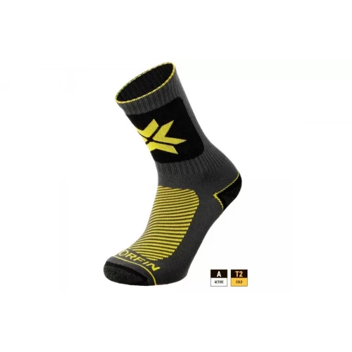 Термоноски Balance Hiking Crew T2A (NEW) Grey/Yellow | Norfin фото 1