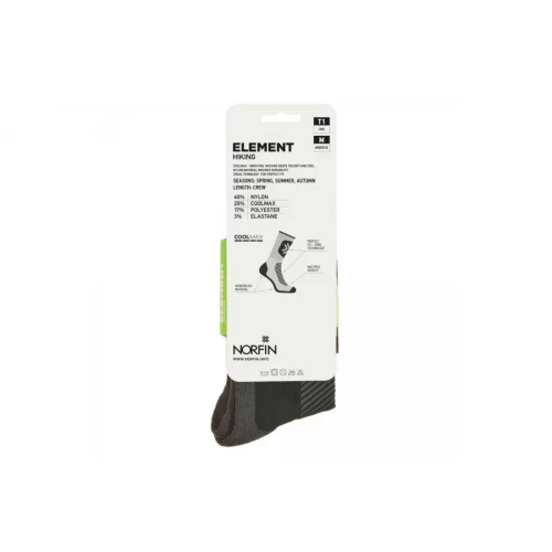Термоноски Element Hiking CoolMax  T1M GreyGreen | Norfin фото 5
