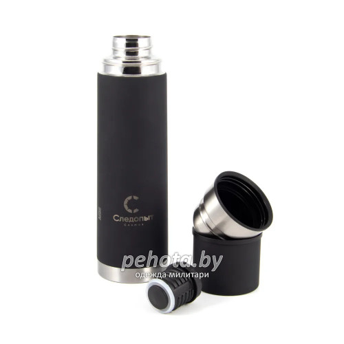 Термос COSMOS 1 л с двойной крышкой черный PF-TM-06 | Следопыт фото 3