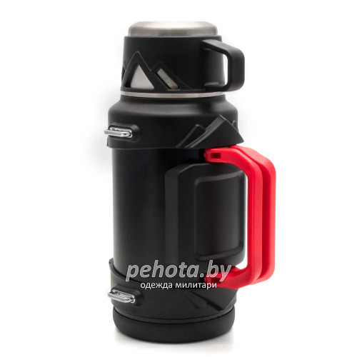 Термос DAKAR 1.5 л со складными ручками черный PF-TM-27 | Следопыт фото 2